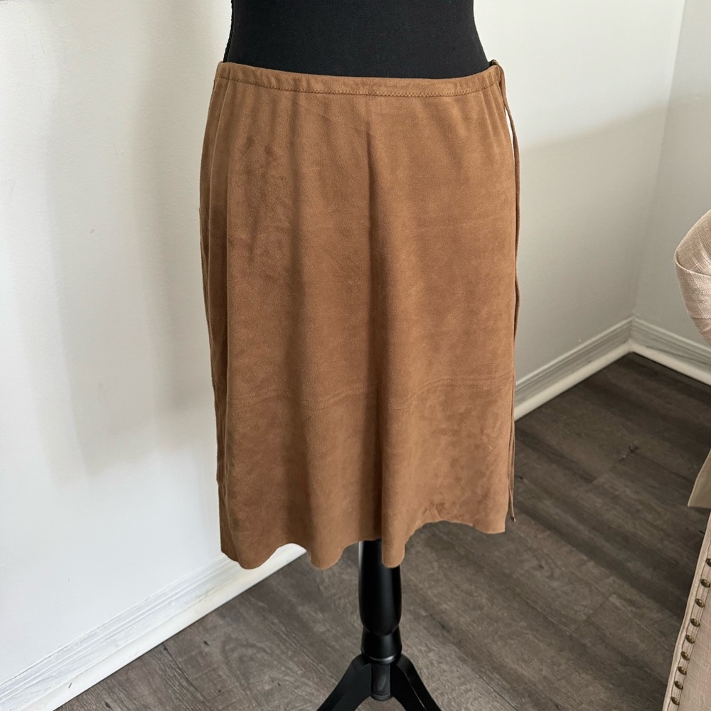 MAX STUDIO brush suede skirt